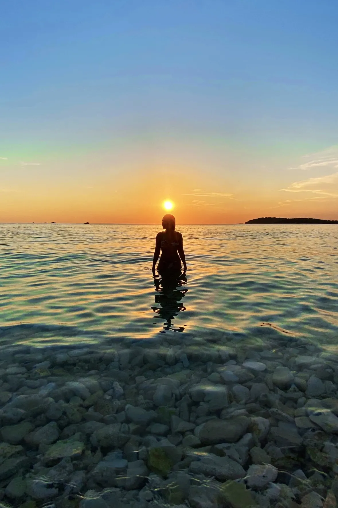 Sunrise during consciousness expansion retreat